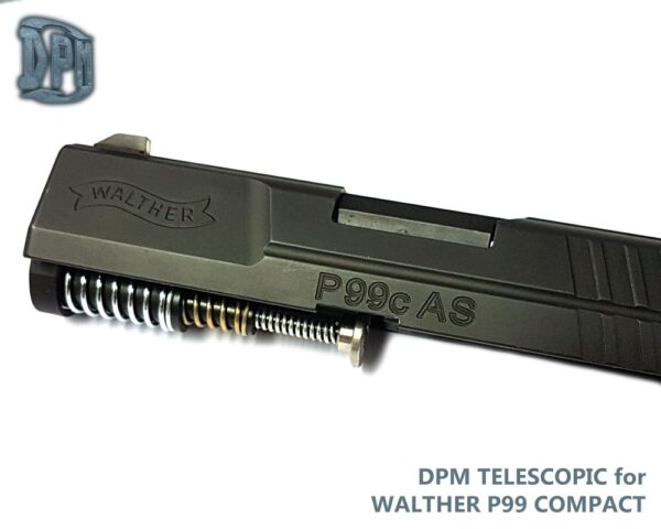 Pistol Recoil Reduction Spring Rod DPM Systems for Walther P 99 Compact Tel.