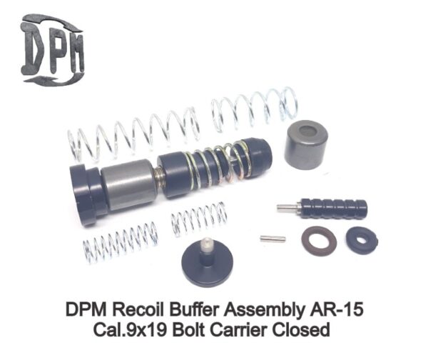 Adjustable Recoil Reducing Buffer Assembly by DPM Systems For AR-15 9x19 PCC Rifles