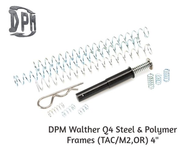 Pistol Recoil Reduction Spring Rod DPM Systems for Walther Q4 Open 4"