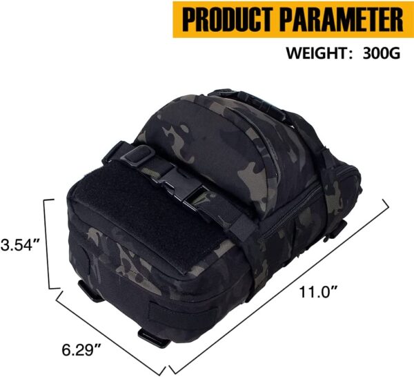 CKS Tactical Hydration Pack with MOLLE Webbing, Water Reservoir and Bladder for Tactical Vests and Backpacks