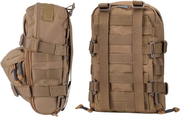 CKS Tactical Hydration Pack with MOLLE Webbing, Water Reservoir and Bladder for Tactical Vests and Backpacks