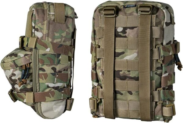 CKS Tactical Hydration Pack with MOLLE Webbing, Water Reservoir and Bladder for Tactical Vests and Backpacks