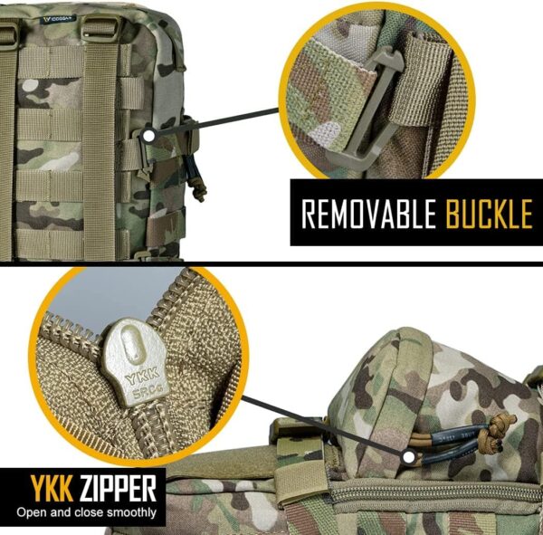 CKS Tactical Hydration Pack with MOLLE Webbing, Water Reservoir and Bladder for Tactical Vests and Backpacks