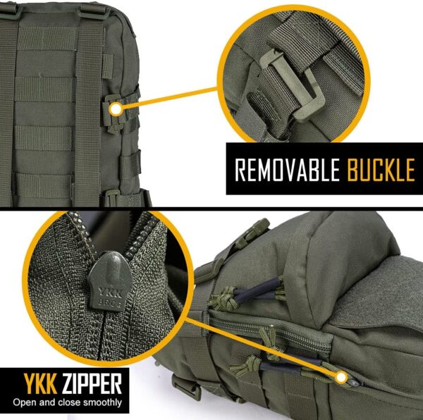 CKS Tactical Hydration Pack with MOLLE Webbing, Water Reservoir and Bladder for Tactical Vests and Backpacks