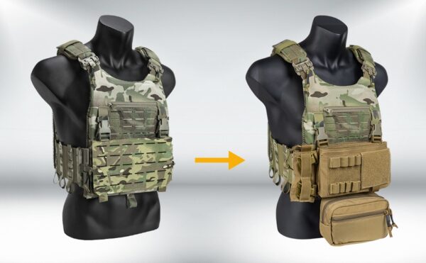Plate Carrier Tactical Vest Quick Release & Laser Cut MOLLE