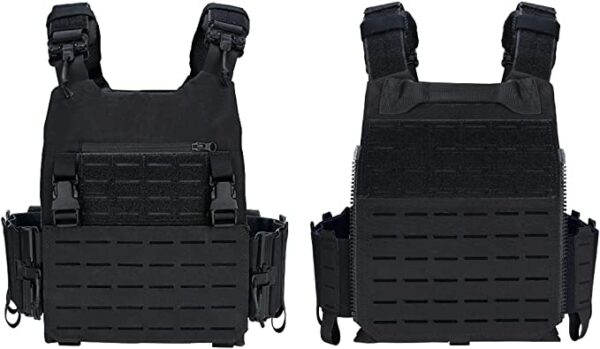 Plate Carrier Tactical Vest Quick Release & Laser Cut MOLLE