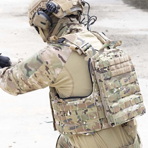 CKS TACTICAL Molle Plate Carrier Vest fits 25x30cm Ballistic Panel + Front Panel Pocket for M4/M16 Mag Pouch *3