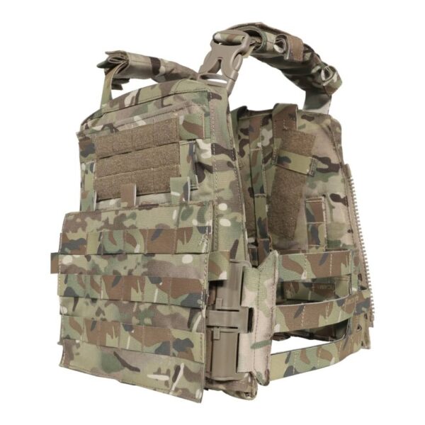 CKS TACTICAL Adjustable Quick Release Multicam Molle Plate Carrier for Body Armor plates 25x30cm