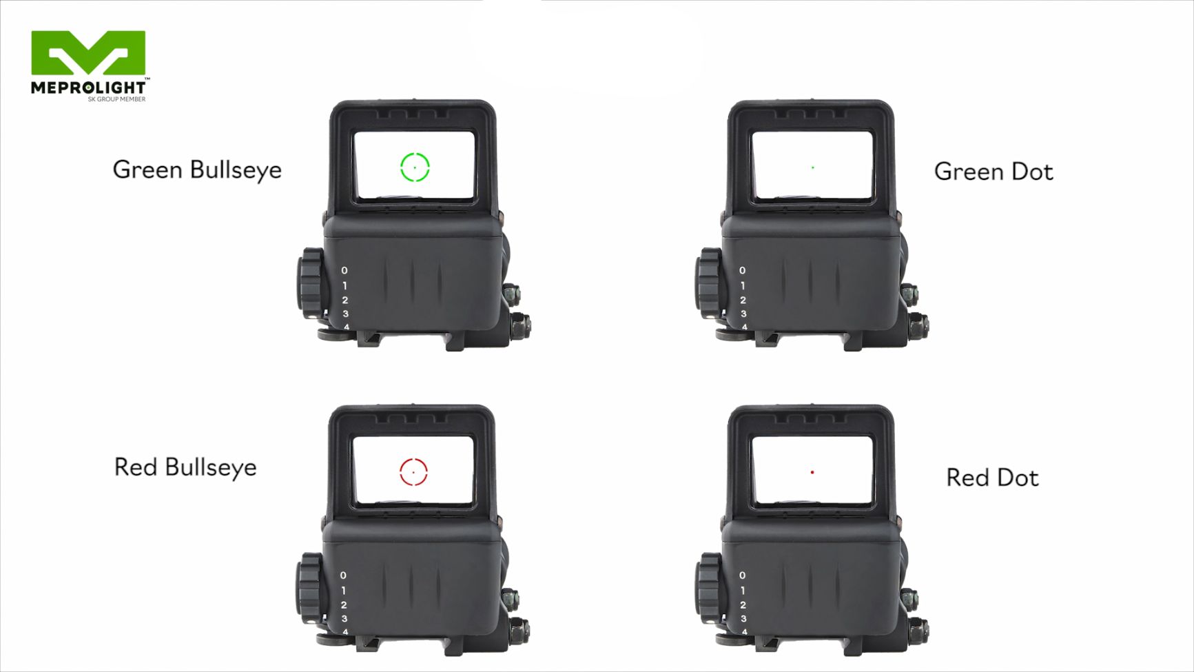 Mepro RDS Pro V2 - The World's Brightest Red Dot Sight with Green Bullseye Reticle (ML68503)