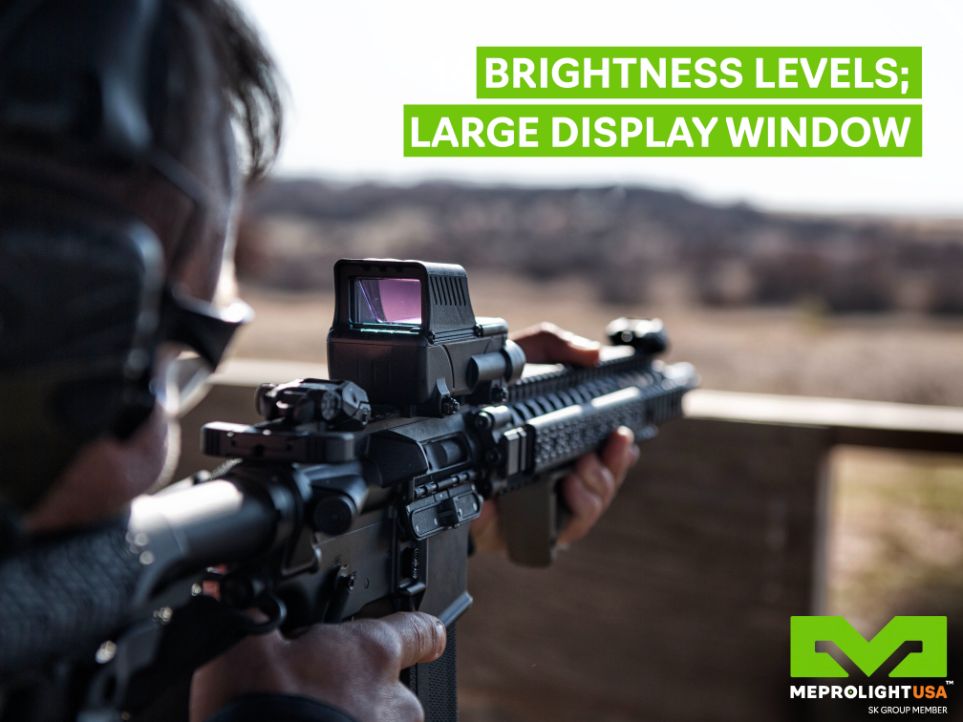 Mepro RDS Pro V2 - The World's Brightest Red Dot Sight with Green Bullseye Reticle (ML68503)