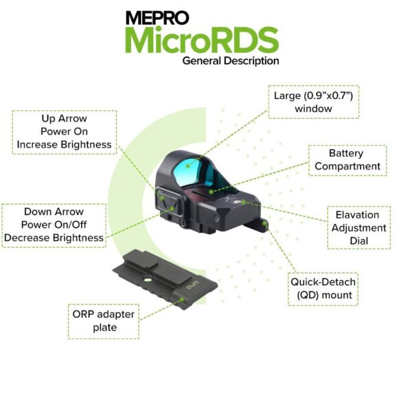 MEPRO microRDS Kit for Glock MOS-Optics Ready-ML880520