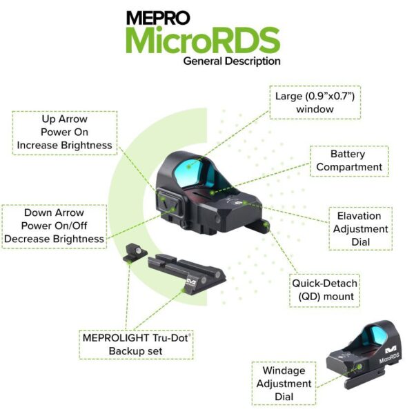 MEPRO microRDS KIT-SPRINGFIELD XD MODELS/HELLCAT-ML880510