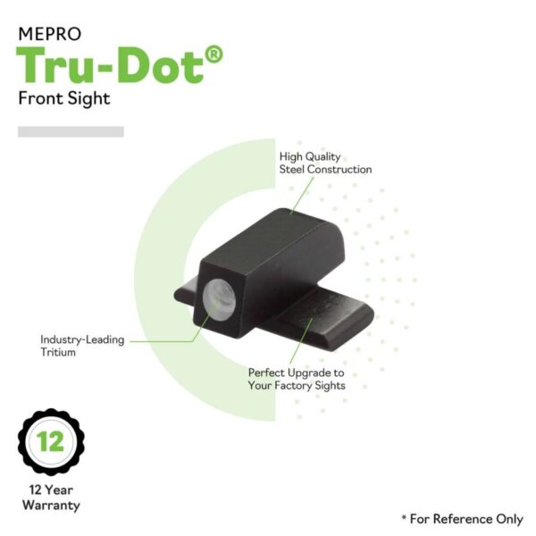 Tru-Dot®-FIXED-PISTOL-FRONT-BERETTA M9/M92 (EXCEPT 92X, M9A3,92A1)-G-ML10662G F.S